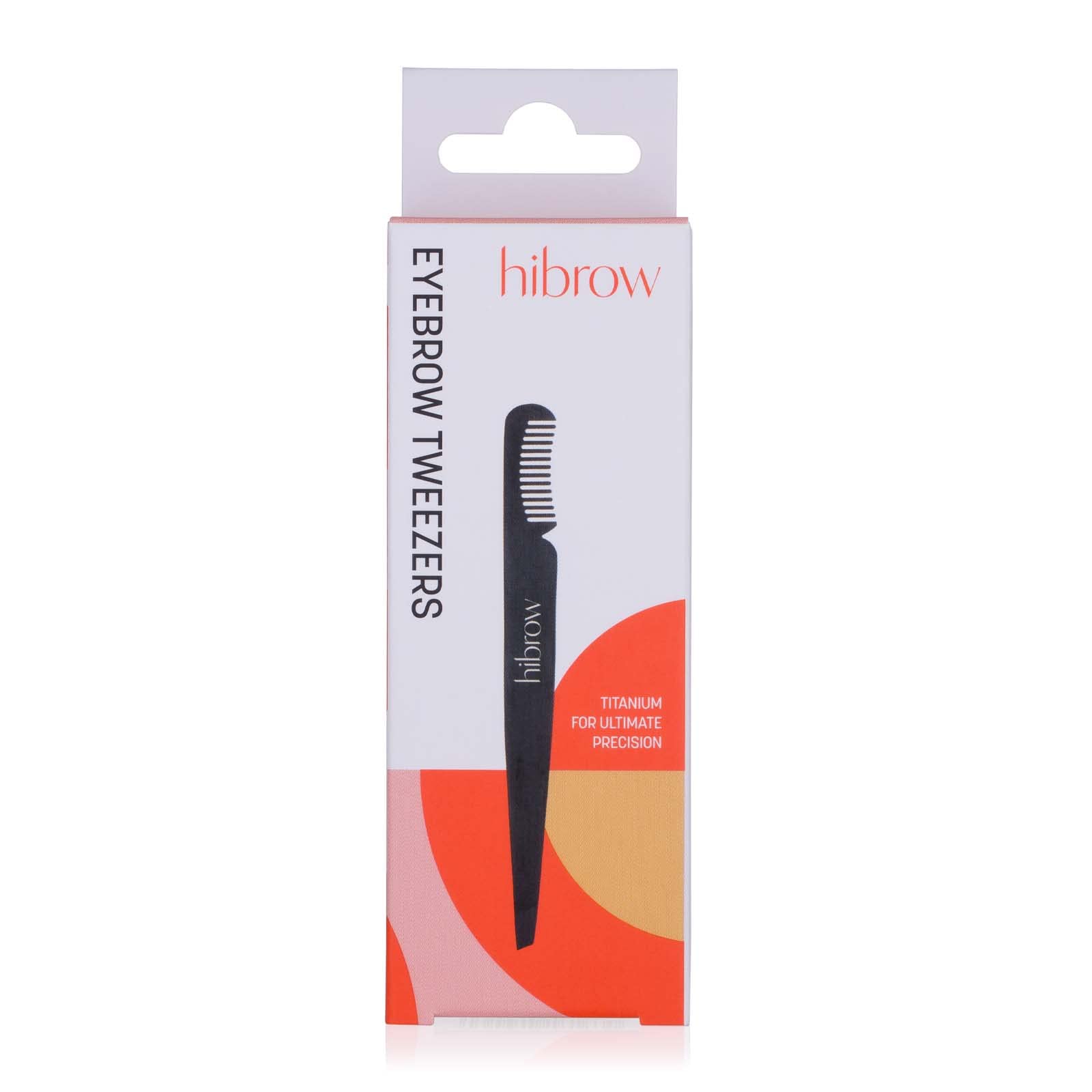 Hi Brow Titanium Tweezers with Comb for Precision Hair Removal