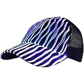 LED Fiber Optic Hat Rave Light Up Baseball Cap 7 Glowing Colors USB Rechargeable for Nighttime Activities Christmas Day Black