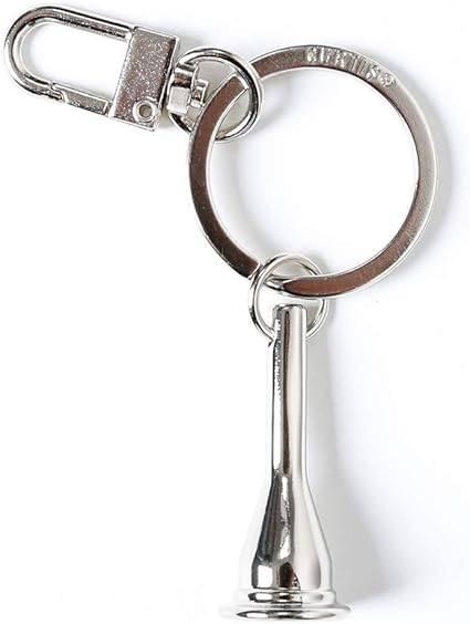 Amazon Co Jp Curtis オリジナル マウスピースデザイン キーホルダー ホルン デザイン シルバー カラー単品 楽器