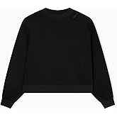Armani Exchange womens Contrast Logo Crewneck