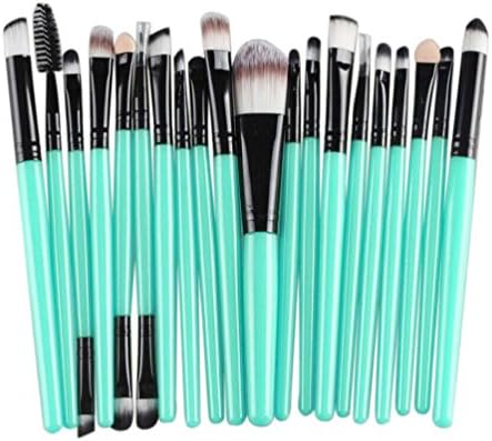 Makeup Brush Set, BalckHeyI 20 Pcs Professional Face Eye Shadow Eyeliner Foundation Blush Lip Powder Liquid Cream Bamboo Handle Makeup Brushes Kit (Black)