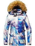 Wantdo Women's Ski Jacket Warm Winter Snowboarding
