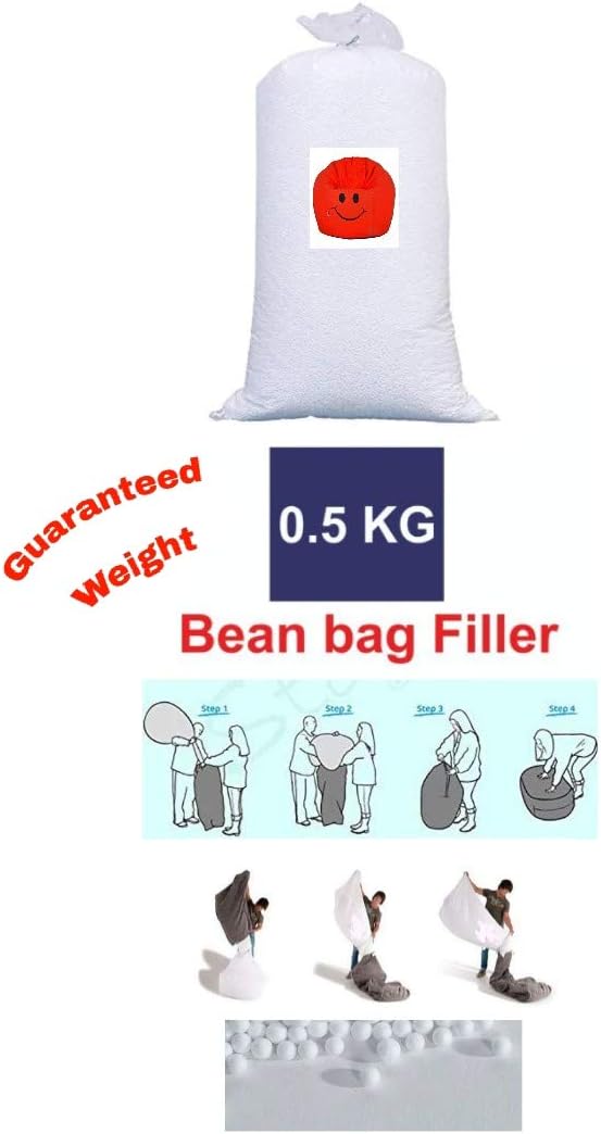 Maharaja Beans 500 Gram Silky A-Grade Bean Bag Filler Refill Filling