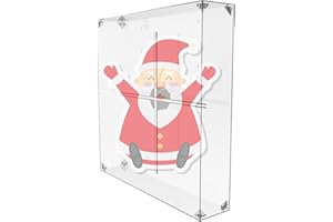 MISSYOU Acrylic Display Case Box,3D Hologram Fan Cover for Collectibles Assemble Clear Acrylic Box Alternative Glass Case for 3D Hologram Fan or Holographic Projection (for 16.5 inches and below)