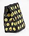 April Fashion Island School Lunchbox for Boys and Girls, Insulated, Collapsible (Black Emoji)