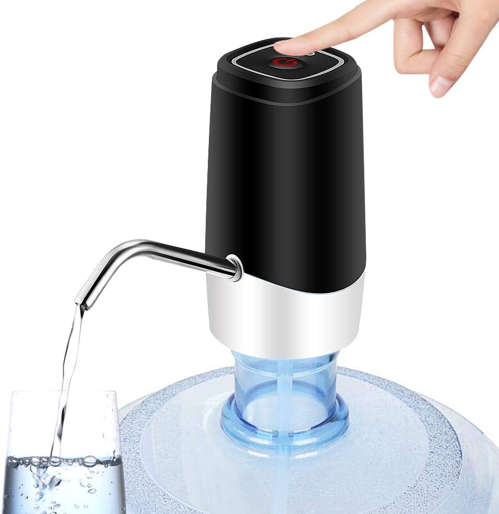 Water Dispenser for 5 Gallon Bottle, Kitchen Gadgets, Portable Drinking Water Pump with Rechargeable Battery, Gift for Mother's Day: Kitchen & Dining