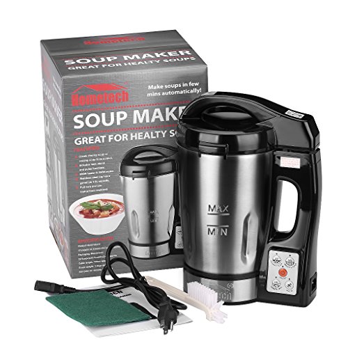 Hometech HS03G 800W Jug Stainless Steel Electric Soup Maker Machine