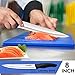 Knife Set,Kitchen Knife Set - Bluesim 5 Piece Matt Black Handle Knives Sets Including Carving Utility Chef and Paring Knives,Chef Knife Set with Gift Box Packaging