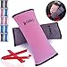 Seat Belt Pillow for Kids by Cuddles | Child Seatbelt Shoulder Pad Cover for Booster & Car Seat Accessories| Toddler Safety Strap Head & Neck Support Travel Cushion, Washable Headrest Pink Gray Girl