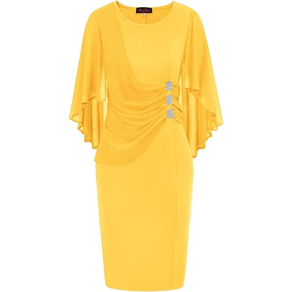 chinese dress ladies Maya Brooke 26367 - Knee-Length Bubble Crepe Sheath Dress main image 0