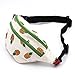 Fanny Pack Pineapple Hip Bag Waist Bag Canvas Bum Belt Hip Pouch Bags Purses Festival (Green)
