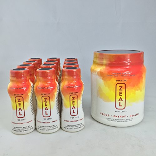 Zeal - Tropic Dream - (1) 420 Gram Canister & (12) 14 Grams Bottles