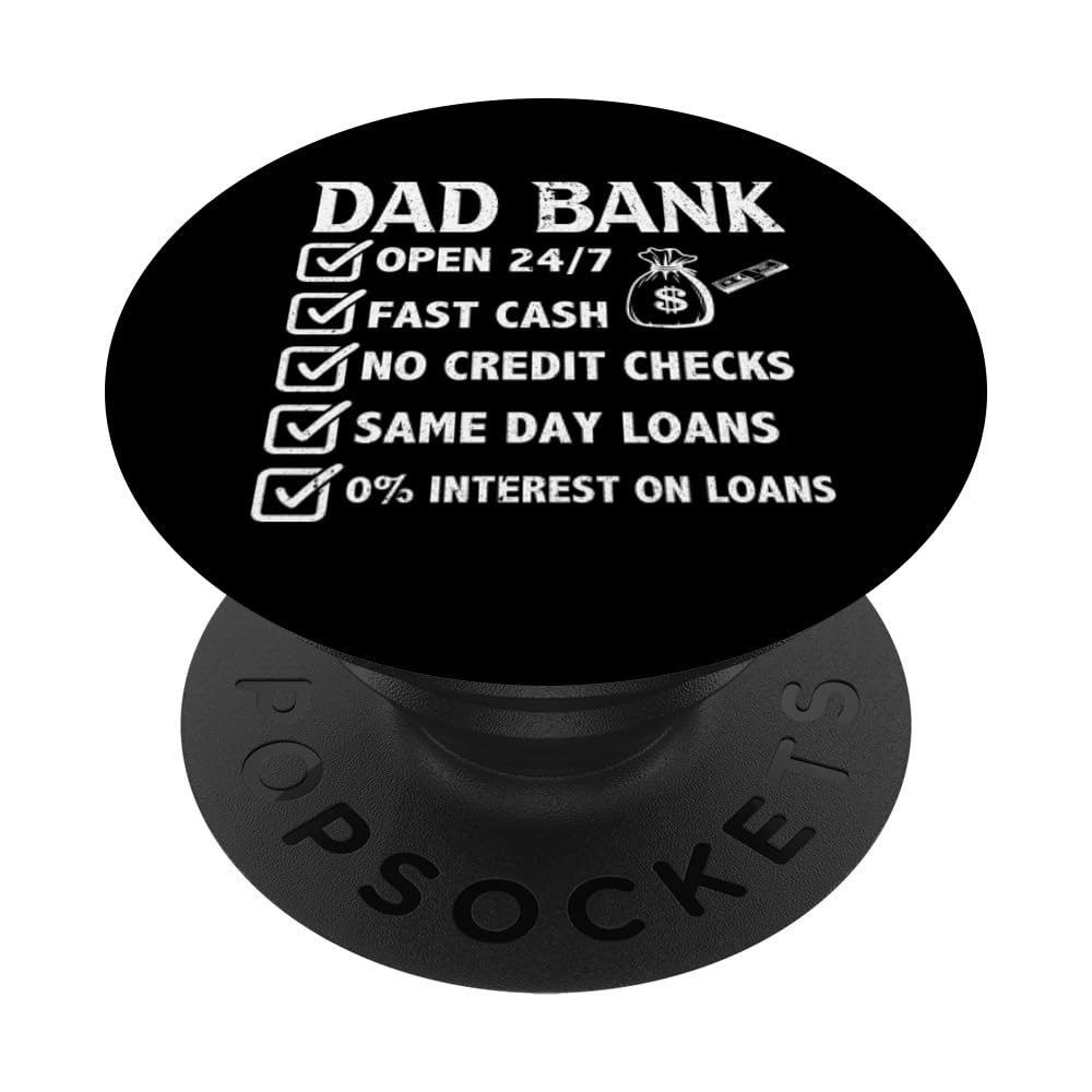 Girl Father's Day Daddy & Dad Of Girls Outnumbered PopSockets Swappable PopGrip