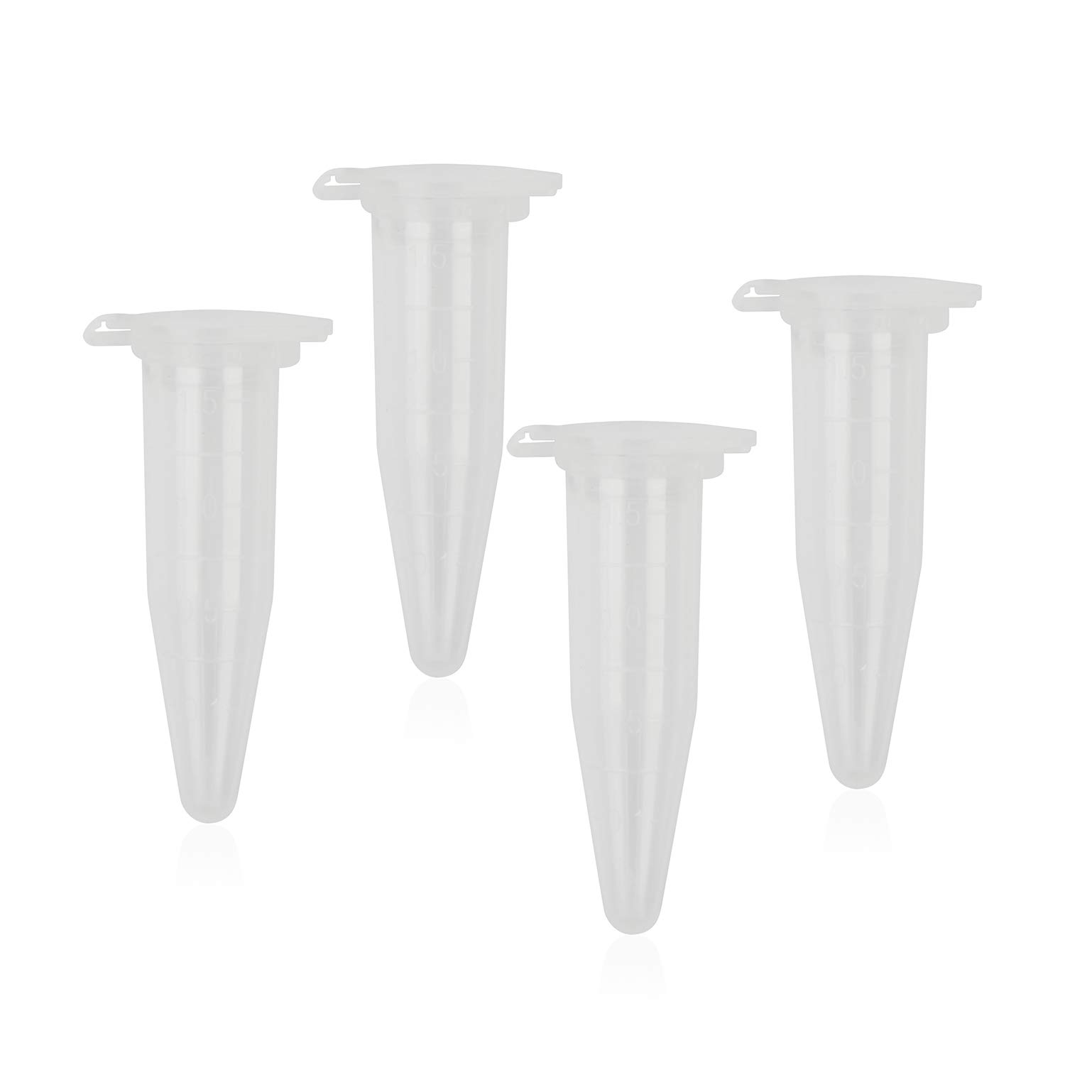 Rowiz 1.5ml plastic EP Lab Centrifuge Tube Vial Test Tube,Sample Bottle Test Tube whit Round Bottom,Liquid Test Bottle with Graduation and Cap Packaging 200 PCS — image 1