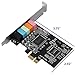 SHINESTAR PCIe Sound Card, 5.1 Internal Sound Card for PC Windows 10 with Low Profile Bracket, 3D Stereo PCI-e Audio Card, CMI8738 Chip 32/64 Bit Sound Card PCI Express Adapter