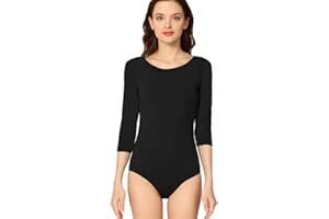 ModLatBal Women and Girls Long Sleeve Leotards for Ballet Dance Gymnastics Bodysuit