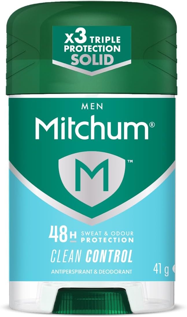 Mitchum Men Clean Control Stick Deodorant Antiperspirant 41g Triple Odor Defense