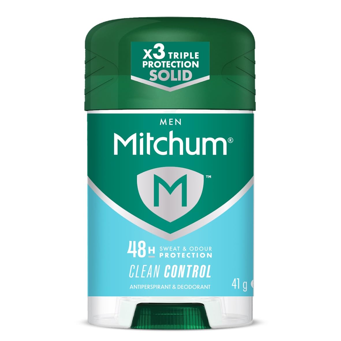 Mitchum Men Triple Odor Defense Deodorant Stick & Antiperspirant (41g) Clean Control Dermatologist Tested