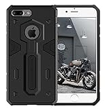 iPhone 7 Plus Case, Nillkin [Defender II] - Black [Drop Protection][Anti-Scratch][Armor Hybrid][Shockproof][Heavy Duty][Slim Fit][Dust Plug] For Apple iPhone 7 Plus (2016)