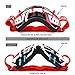 Motorcycle Motocross Goggles ATV Racing Goggles Dirt Bike Tactical Riding Motorbike Goggle Glasses, Bendable Windproof Dustproof Scratch Resistant Protective Safety Glasses (Red)