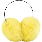 Naimo Women's Faux Fur Earmuffs Colorful Soft Plush Pearl Headband Outdoor Winter Ear Warmers Covers for Cold Weather