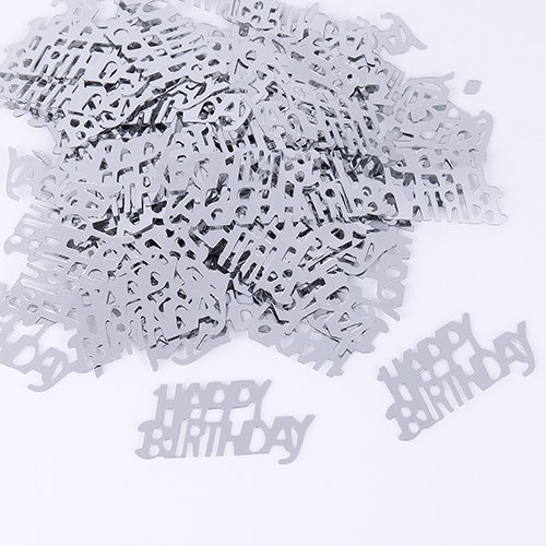 Birthday Confetti - 14g (Happy Birthday, Silver)