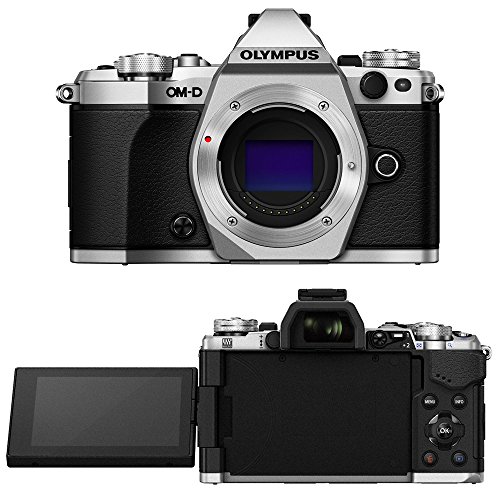 Olympus-OM-D-E-M5-Mark-II-Camera-Body-Silver-with-12-40mm-and-40-150mm-Lens-Bundle