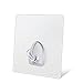 Transparent Super Heavy Duty Seamless Hooks,Reusable Crystal Adhesive Hooks for Kitchen Bathroom,Pack of 6