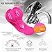 Eco-daily Womens Cycling Shorts 4D Padded Biking Bicycle Bike Half Pants with Wide Waistband - Power Stretch, Breathable & Absorbent