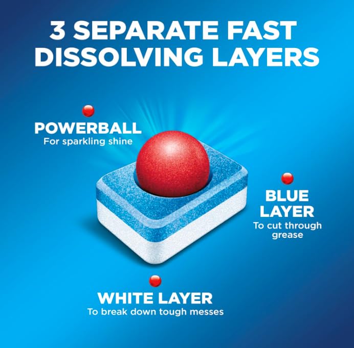 Finish Powerball Dishwasher Pods, Dishwasher Tablets Plastic Free, Fresh Scent, 94 Count photo 12
