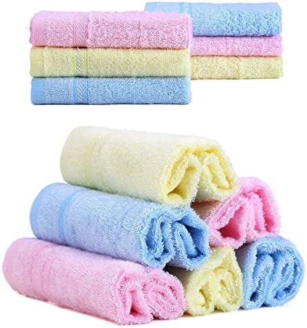 Bamboo Baby Washcloth Wipes Organic - Soft bamboo kids towel - Use with Favorite Bath Products Towels Most Absorbent - Shower Gift - 6 Piece