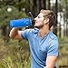Swig Savvy Sports Water Bottle, Vacuum Insulated Stainless steel, Double Wall, Wide Mouth 2 Leakproof Lid, Travel Thermos - 40oz (Blue)