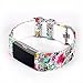 For Fitbit Charge 2, Wishteta Silicone Replacement Band for Fitbit charge 2 band/Charge 2/Fitbit 2/Charge 2 Fitbit / Fitbit Charge 2 Bands (3PCS-FLOWERS-03)