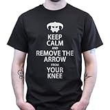 ABT Men's Keep Calm & Remove the Arrow From Your Knee T-Shirt