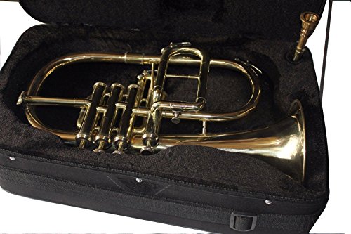 NEW YEAR NASIR ALI Flugel Horn 3 Valve, Bb (BRASS) - Thumbnail 3