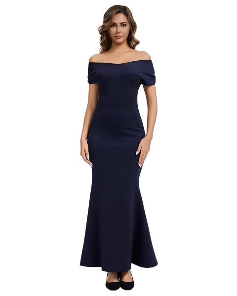 EDINSY WOMEN’S LONG FORMAL MERMAID DRESS – OFF...