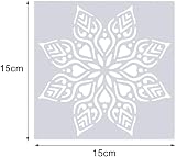 nuoshen 16 Pcs Reusable Mandala Stencils PET Non-Sharp Edges 15x15 cm view 2