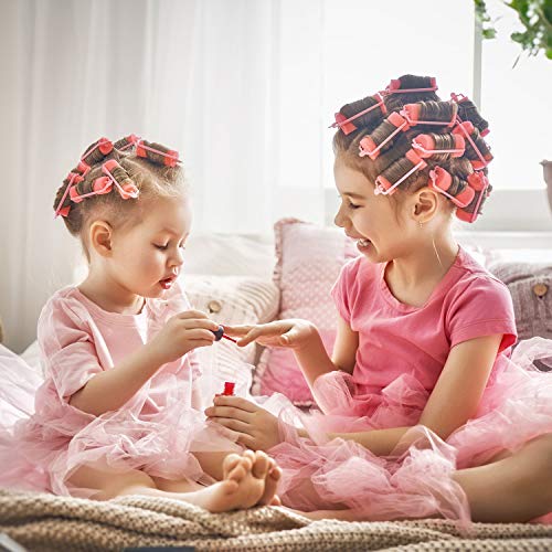 Trounistro 50 Pieces Foam Sponge Hair Rollers Soft Sponge Hair Roller Hair Curlers Flexible Hair Styling Curlers Five Size Hair Styling Curler Tools - Thumbnail 5
