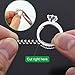 Ring Size Adjuster, Invisible Size Adjuster for Loose Rings, 4 Sizes Rings Adjuster (12 Pack)