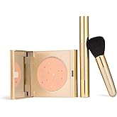 Jerome Alexander MagicMinerals Pressed Mineral Powder Set with Mirror Compact, Extending Lash Mascara, Professional Stubby Brush & Blending Sponge (Medium)