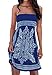 Zyyfly Beach Dress Strapless Summer Casual Beach Cover up Tube Top Dress Sundress Sapphire