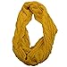 NEOSAN Womens Thick Ribbed Knit Winter Infinity Circle Loop Scarf Twist Mustard