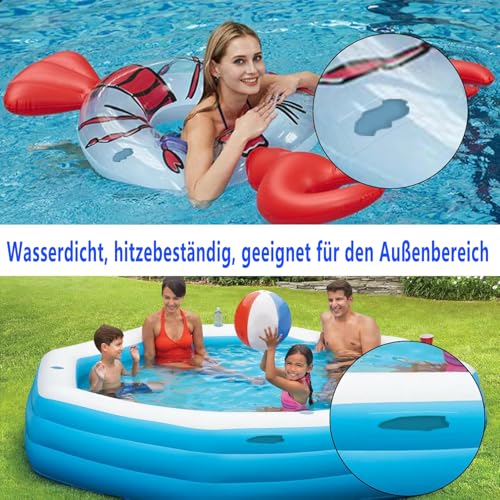 Pool Patch Tape Repair Kit Underwater: Transparent Waterproof Tape, Pool Patches Self-Adhesive Underwater for Repair Various Swimming Pool Surfaces (Tape 10 cm x 150 cm)