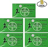 Cali Girl Brand Dieters Tea Drink for Weight Loss. Diet Slimming / Slim Detox Tea. Get a Flat Tummy, Skinny & Fit. Senna Leaf Laxative - Packed by BASED BOX in California (Pack of 5, 60 Bags Total)