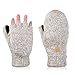 VBIGER Winter Gloves Warm Wool Mittens With Mitten Cover