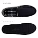VLLY Men's Pile Lined Microsuede Indoor Outdoor Slip On Moccasin Slippers US 9.5-10.5 Black (FBA)