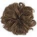 FUT Scrunchy Scrunchie Hair Bun Updo Hairpiece Ponytail Hair Extensions Wavy Curly Messy Hair Bun Extensions Donut Chignons Hair Piece light brown