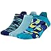 Nike Womens Dri-Fit Graphic No Show 3-Pair Pack Deep Royal Blue/Volt/Copa/White/Blue Lacquer/Black MD (Women's Shoe 6-10)