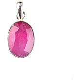 Natural Raw Ruby Crystal Gemstone Dainty Women Pendant Necklace, Chakra Healing Crystals, Birthstone, Christmas Gift, Chain 18 inch Jewelry For Women