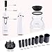 SMARTWOOD Makeup Brush Cleaner and Dryer, Completely Cleans and Dries Makeup Brushes in Seconds with 8 Rubber Holders, Suit for All Size Makeup Brushes